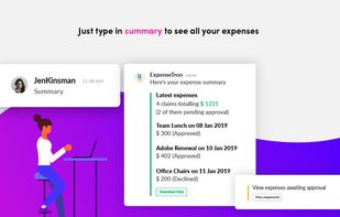 Just type "summary" to see all your expenses