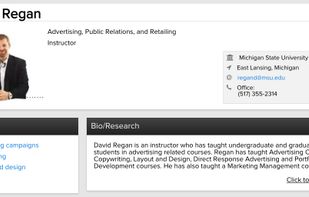 Profile page (desktop)