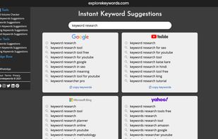 Explore Keywords screenshot 2