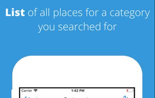 List view of the search result generated based on user selection.