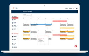 Origin booking platform screenshot 1