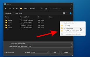 ExplorerDialogPathSelector screenshot 1