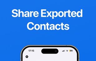 Share your exported contacts anytime you need. Send them easily across your favorite apps and services.