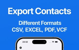 Export your contacts in multiple file formats with ease. Choose the format that works best for you.