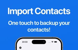 Import contacts quickly without the usual hassle. Bring your contact list back in seconds.