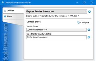 Export Folder Structure for Outlook< screenshot 1