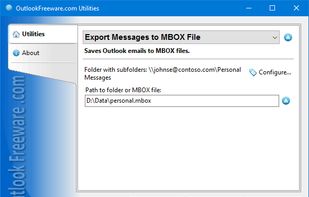 Export Messages to MBOX File screenshot 1