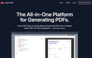 Export SDK screenshot 1