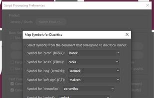 Diacritics symbol mapping — assign graphics to special characters