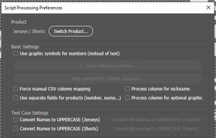 Main dialog — set CSV mapping, diacritics, language and export options