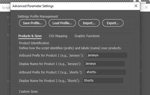 Advanced settings — fine-tune naming, output and export