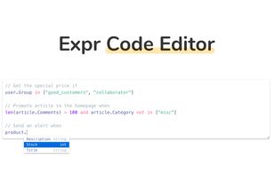 Expr Code Editor screenshot 1