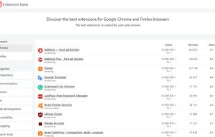 Extension Rank screenshot 1