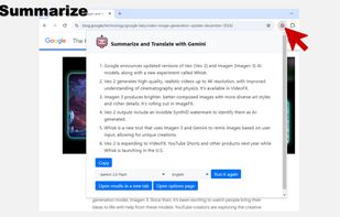 Summarize and Translate with Gemini screenshot 1