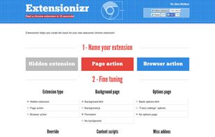 Extensionizr screenshot 1