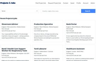 Projects &amp; Jobs  screenshot 1