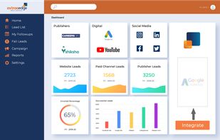 ExtraaEdge integrates all the leads from different sources to help you track your leads.