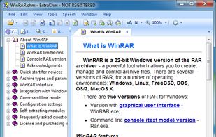 ExtraCHM screenshot 1