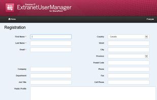 Extranet User Manager screenshot 1