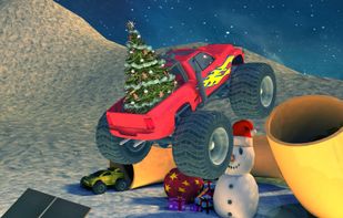 Extreme x-mas car stunt racing screenshot 3