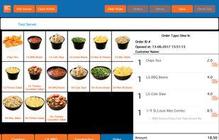 Menu with full customization allowed