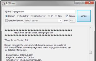 EZwhois screenshot 1