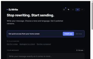 EzWrite home page