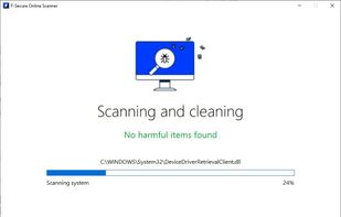 F-Secure Online Scanner screenshot 1