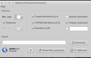 Advanced Password Generator screenshot 1