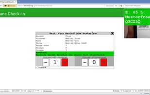 QR-Code check-in example with the guestlist software