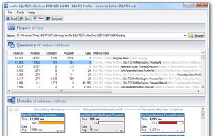 EQATEC Profiler screenshot 1