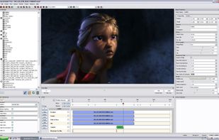 Adjusting the Depth of Field focus; notice only the character's face is now focus