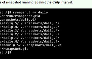 Rsnapshot screenshot 1