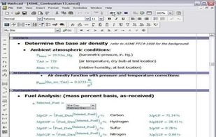 PTC Mathcad screenshot 3