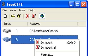 LibreCrypt screenshot 1