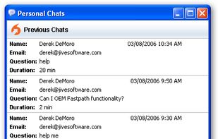 View Previous Chats