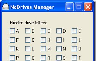 NoDrives Manager screenshot 1