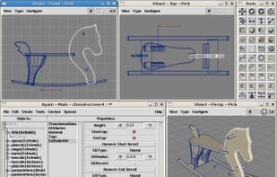 FloatingWindows GUI, Linux/X11, Modelling a Toy Horse