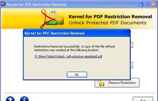 Kernel for PDF Restrictions Removal screenshot 3