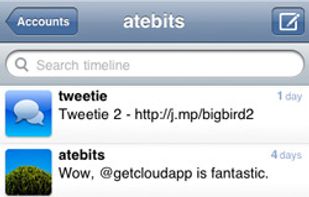 Tweetie 2 screenshot 1