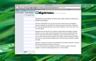 Apimac Notepad screenshot 1