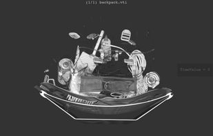 Volume rendering of a security bag scan