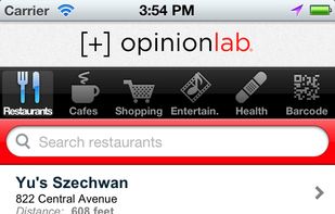 Opinionlab screenshot 1