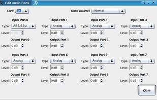 Audio port configuration