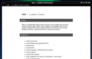 dwb screenshot 1