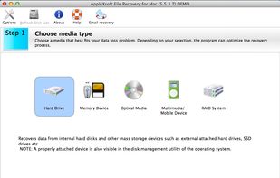 AppleXsoft File Recovery for Mac screenshot 1