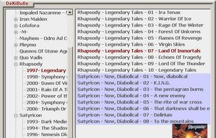 Here is the view with folders list and playlist