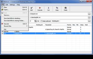 Batchrun screenshot 1