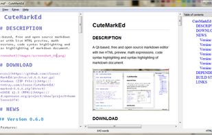 CuteMarkEd screenshot 1