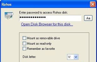 Rohos Mini Drive screenshot 2